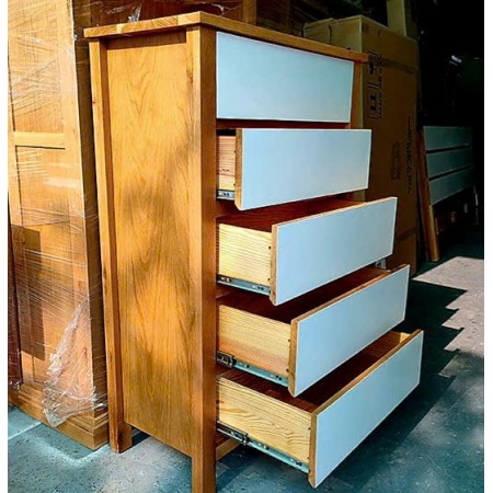Oak 01 : Tủ Gỗ Sồi + 5 Ngăn Kéo Đứng